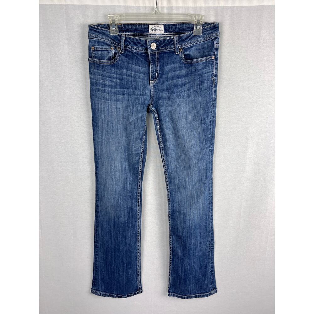 Y2K Aeropostale Jeans Low Rise Chelsea Boot Cut Dark Wash Grunge Fairy Preppy